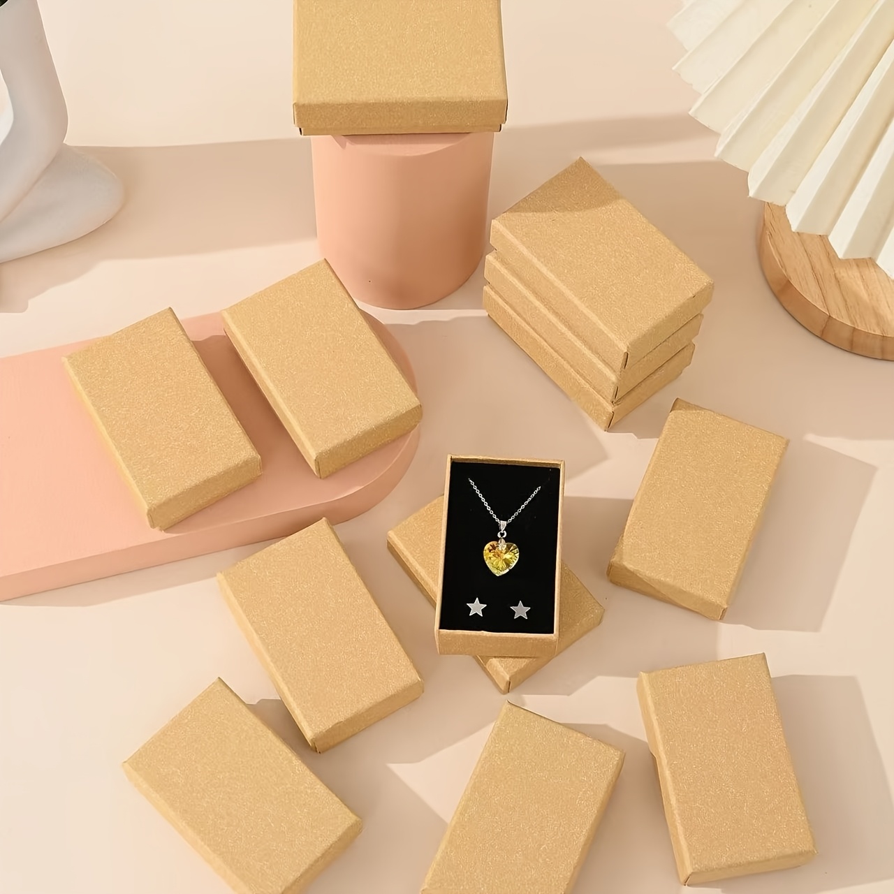 10pcs Jewelry Gift Boxes with Foam Inserts for Rings and Earrings